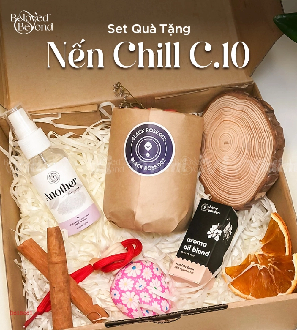 Heny Garden - Set Quà Tặng Nến Thơm Chill C-10
